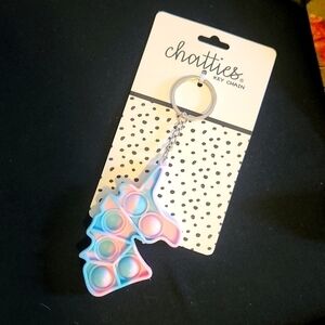 𝅺chatties unicorn pop keyring NEW